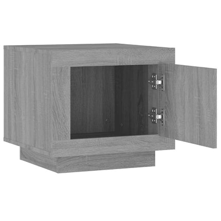 Soffbord grå sonoma-ek 51x50x45 cm konstruerat trä