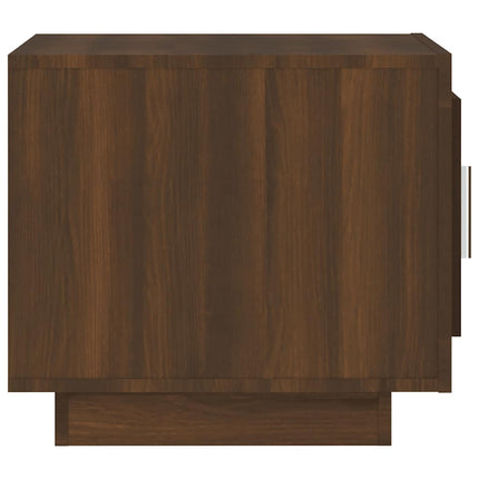 Soffbord brun ek 51x50x45 cm konstruerat trä