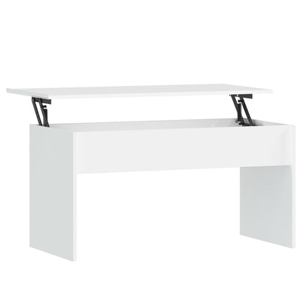 Soffbord vit 102x50,5x52,5 cm konstruerat trä