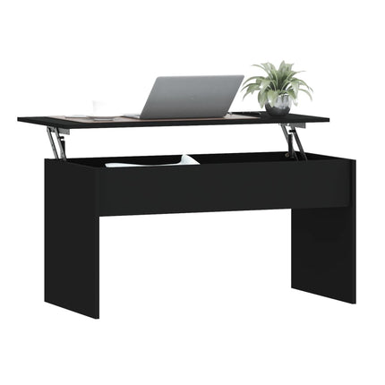 Soffbord svart 102x50,5x52,5 cm konstruerat trä