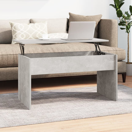 Soffbord betonggrå 102x50,5x52,5 cm konstruerat trä