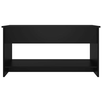 Soffbord svart 102x50x52,5 cm konstruerat trä