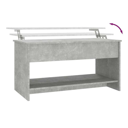 Soffbord betonggrå 102x50x52,5 cm konstruerat trä