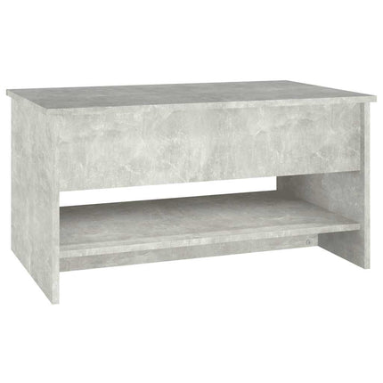 Soffbord betonggrå 80x50x40 cm konstruerat trä