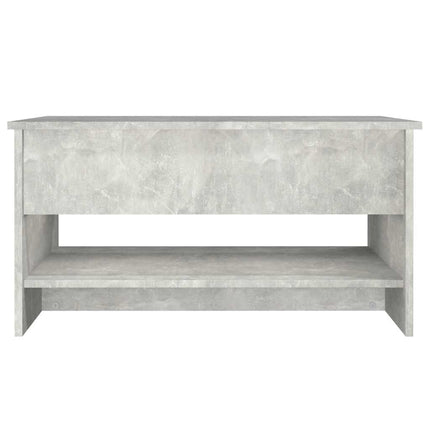 Soffbord betonggrå 80x50x40 cm konstruerat trä