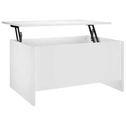 Soffbord vit 80x55,5x41,5 cm konstruerat trä