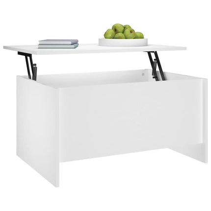 Soffbord vit 80x55,5x41,5 cm konstruerat trä