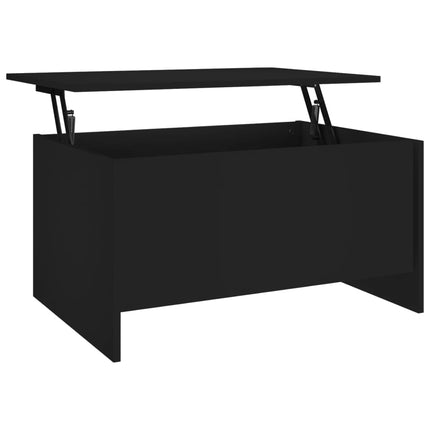 Soffbord svart 80x55,5x41,5 cm konstruerat trä