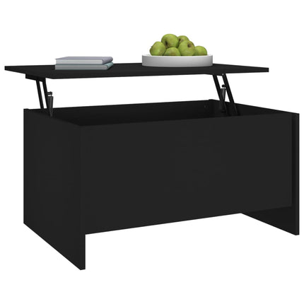 Soffbord svart 80x55,5x41,5 cm konstruerat trä