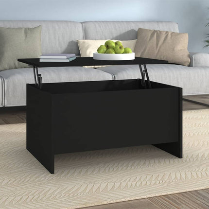 Soffbord svart 80x55,5x41,5 cm konstruerat trä