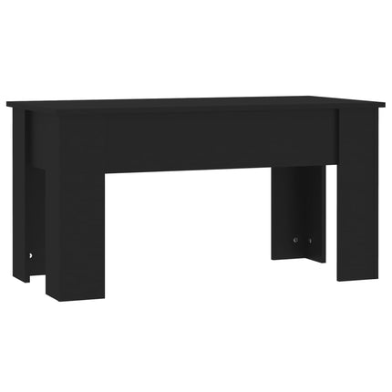 Soffbord svart 101x49x52 cm konstruerat trä