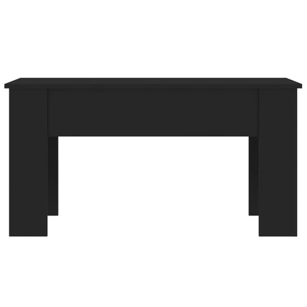 Soffbord svart 101x49x52 cm konstruerat trä