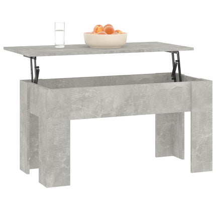 Soffbord betonggrå 101x49x52 cm konstruerat trä