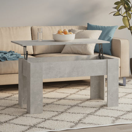 Soffbord betonggrå 101x49x52 cm konstruerat trä