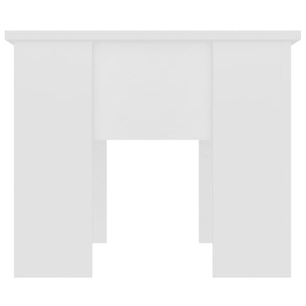Soffbord vit 79x49x41 cm konstruerat trä
