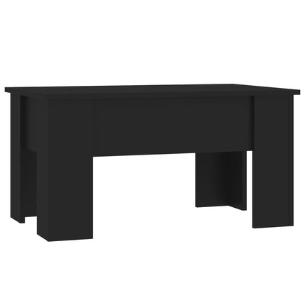 Soffbord svart 79x49x41 cm konstruerat trä