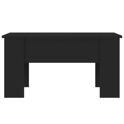 Soffbord svart 79x49x41 cm konstruerat trä