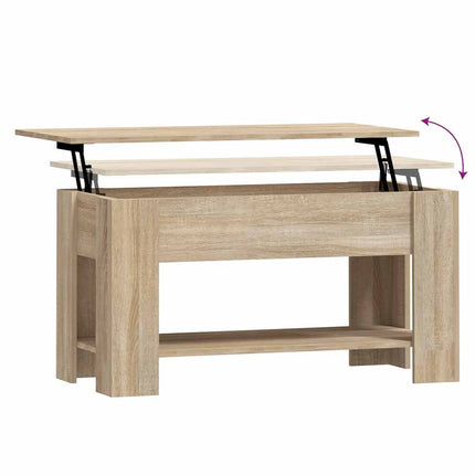 Soffbord sonoma-ek 101x49x52 cm konstruerat trä