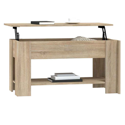 Soffbord sonoma-ek 101x49x52 cm konstruerat trä