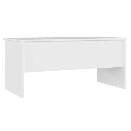 Soffbord vit 102x50,5x46,5 cm konstruerat trä