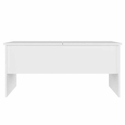 Soffbord vit 102x50,5x46,5 cm konstruerat trä
