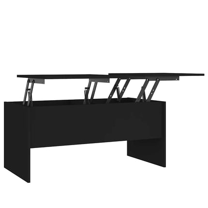 Soffbord svart 102x50,5x46,5 cm konstruerat trä