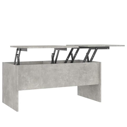 Soffbord betonggrå 102x50,5x46,5 cm konstruerat trä