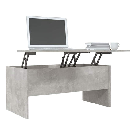 Soffbord betonggrå 102x50,5x46,5 cm konstruerat trä