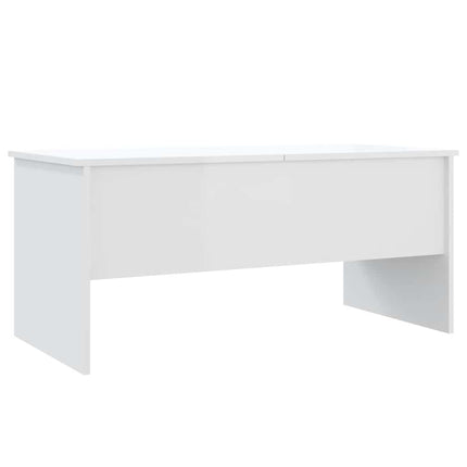 Soffbord vit högglans 102x50,5x46,5 cm konstruerat trä