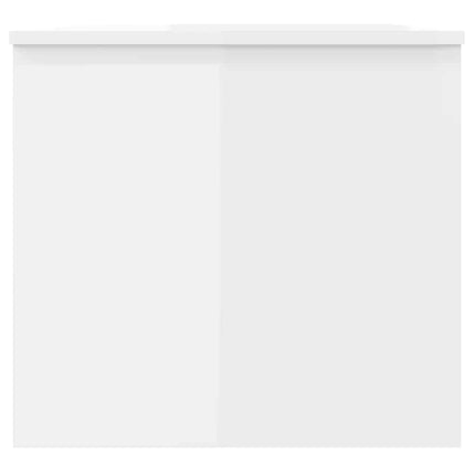 Soffbord vit högglans 102x50,5x46,5 cm konstruerat trä