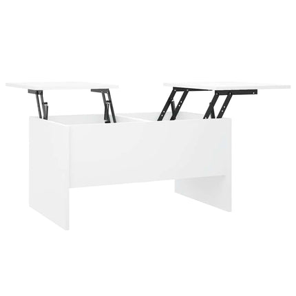Soffbord vit 80x50x42,5 cm konstruerat trä
