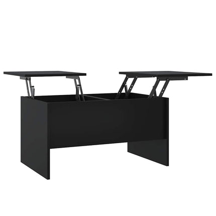 Soffbord svart 80x50x42,5 cm konstruerat trä