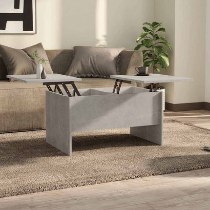 Soffbord betonggrå 80x50x42,5 cm konstruerat trä