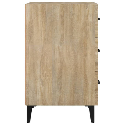 Sängbord sonoma-ek 40x40x66 cm konstruerat trä