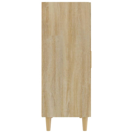 Skänk sonoma-ek 70x34x90 cm konstruerat trä
