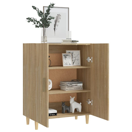 Skänk sonoma-ek 70x34x90 cm konstruerat trä