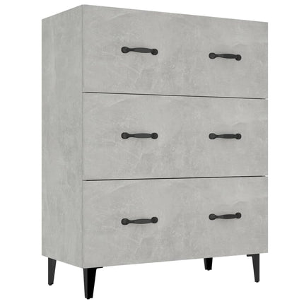 Skänk betonggrå 69,5x34x90 cm konstruerat trä