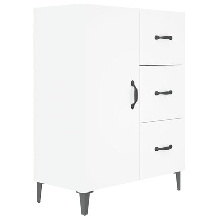 Skåp vit 69,5x34x90 cm konstruerat trä