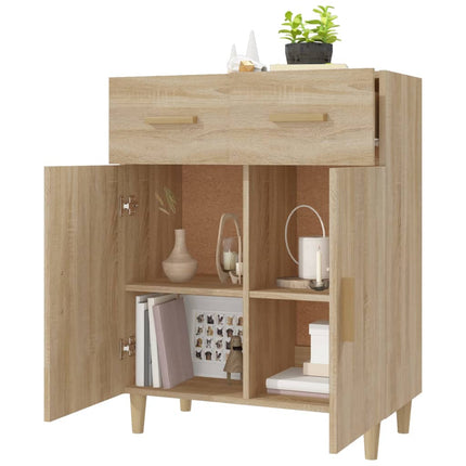 Skänk sonoma-ek 69,5x34x89 cm konstruerat trä