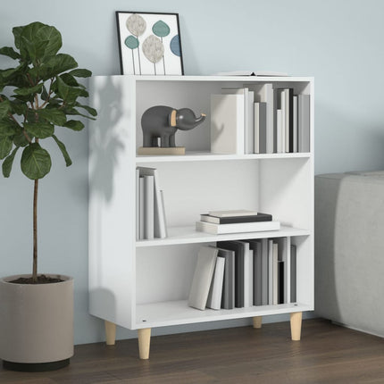 Skänkskåp vit högglans 69,5x32,5x90 cm konstruerat trä