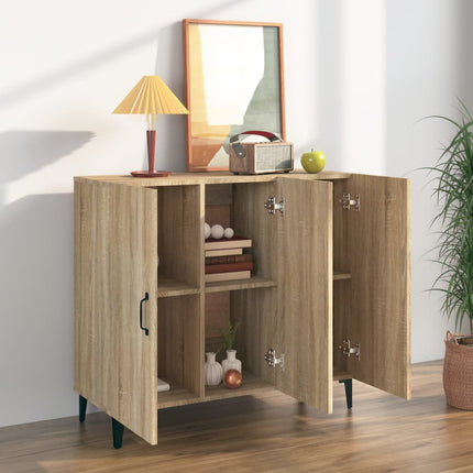 Skänk sonoma-ek 90x34x80 cm konstruerat trä