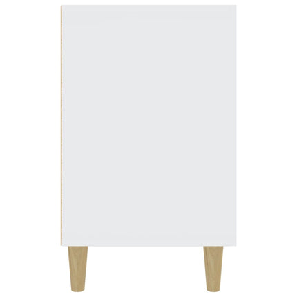Skänk vit 100x36x60 cm konstruerat trä