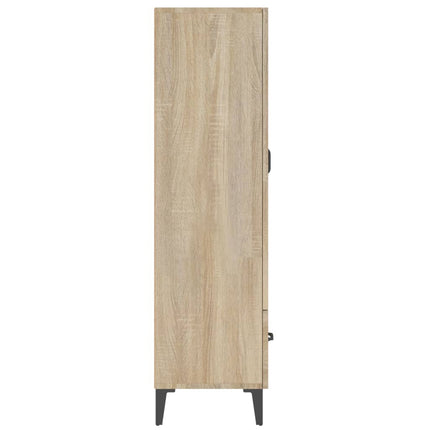 Skåp Sonoma-ek 70x31x115 cm konstruerat trä