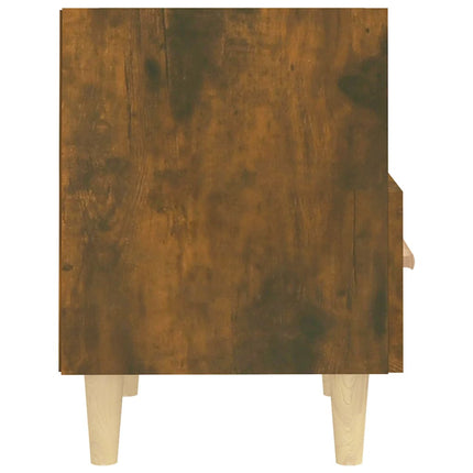 Sängbord 2 st Rökfärgad ek 40x35x47 cm