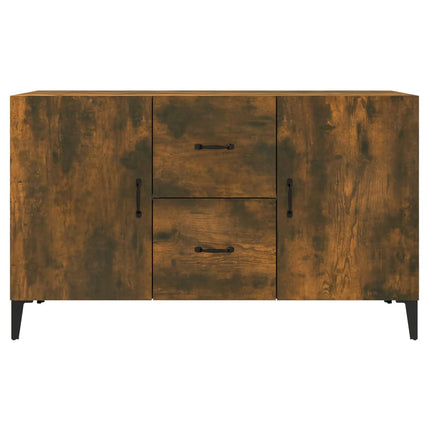 Byrå rökfärgad ek 100x36x60 cm konstruerat trä