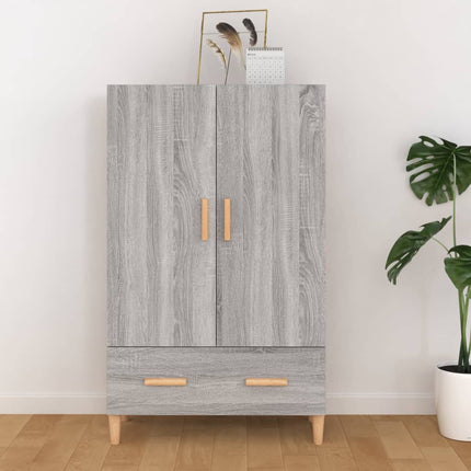 Högskåp grå sonoma 70x31x115 cm konstruerat trä