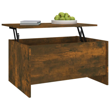 Soffbord rökfärgad ek 80x55,5x41,5 cm konstruerat trä