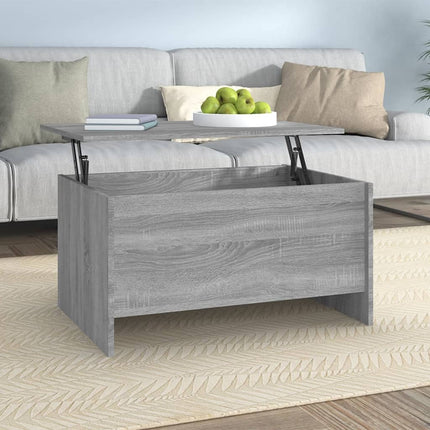 Soffbord grå sonoma 80x55,5x41,5 cm konstruerat trä