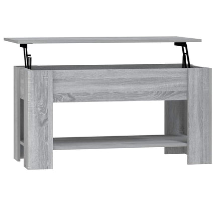 Soffbord grå sonoma 101x49x52 cm konstruerat trä