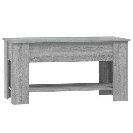Soffbord grå sonoma 101x49x52 cm konstruerat trä